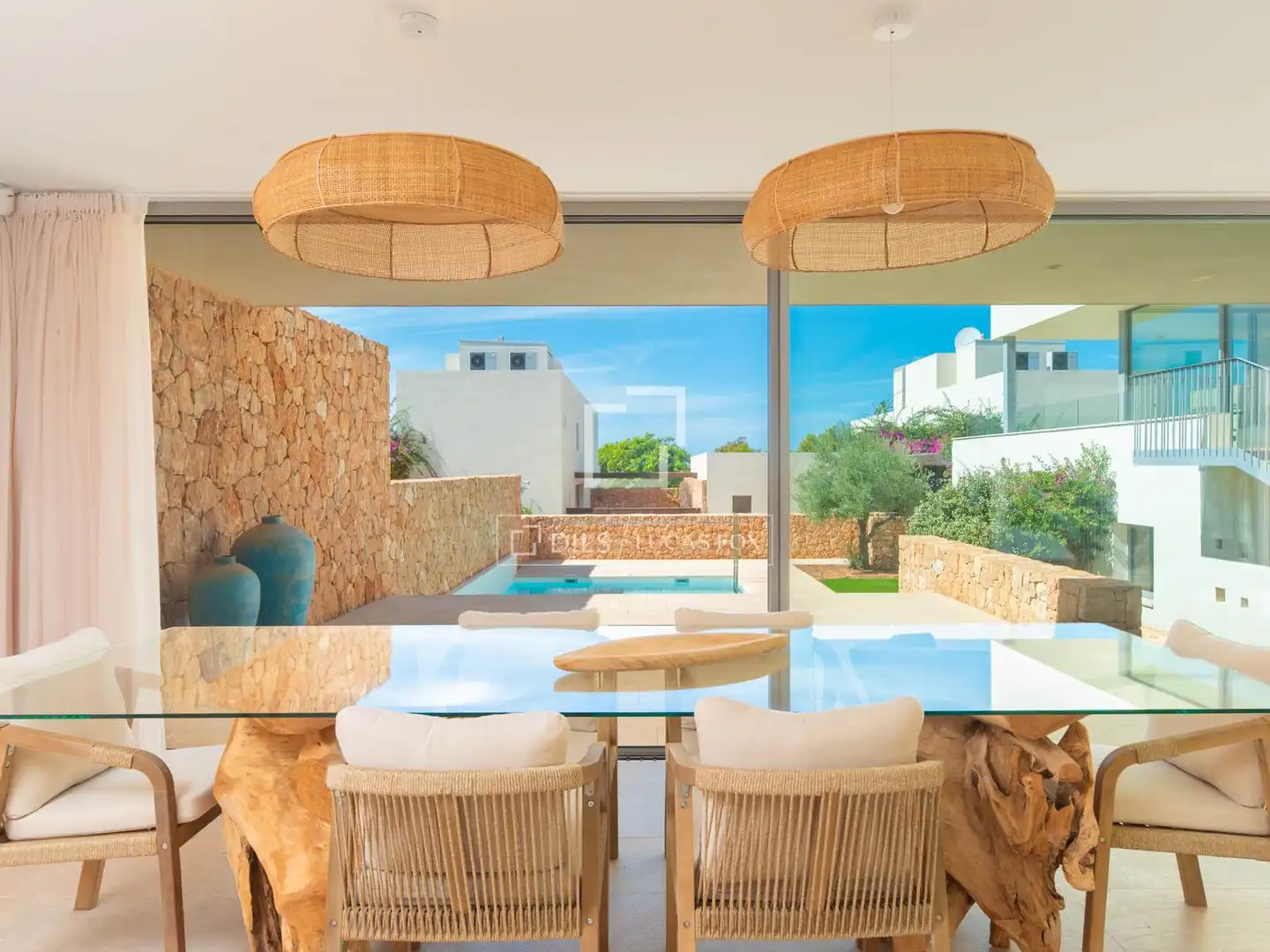 Terrace of Houses for sale in Sant Josep de sa Talaia  with Air Conditioner, Heating and Private garden