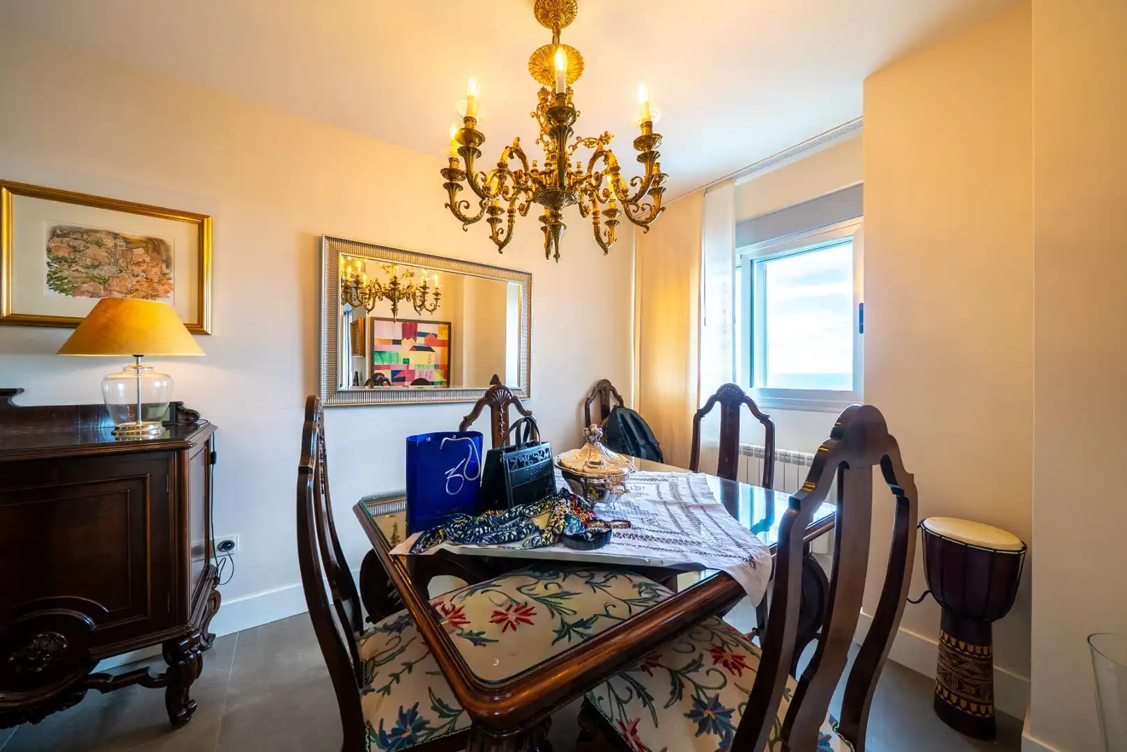 Comedor de Apartamento en venta en Villajoyosa / La Vila Joiosa con Aire acondicionado, Trastero y Amueblado