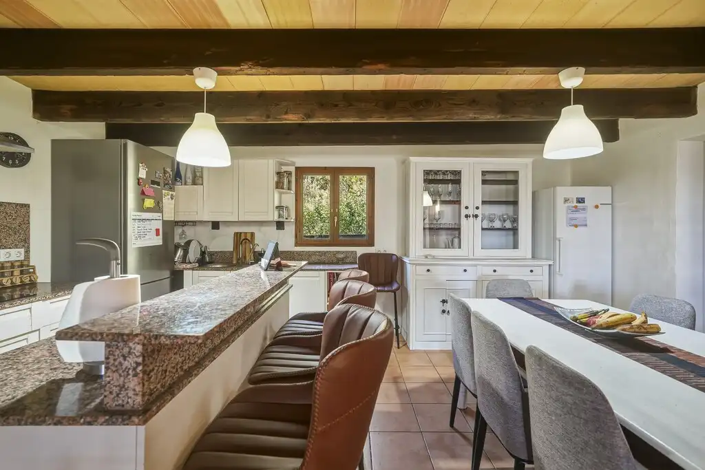 Cuina de Finca rústica en venda en Pollença amb Aire condicionat, Calefacció i Jardí privat