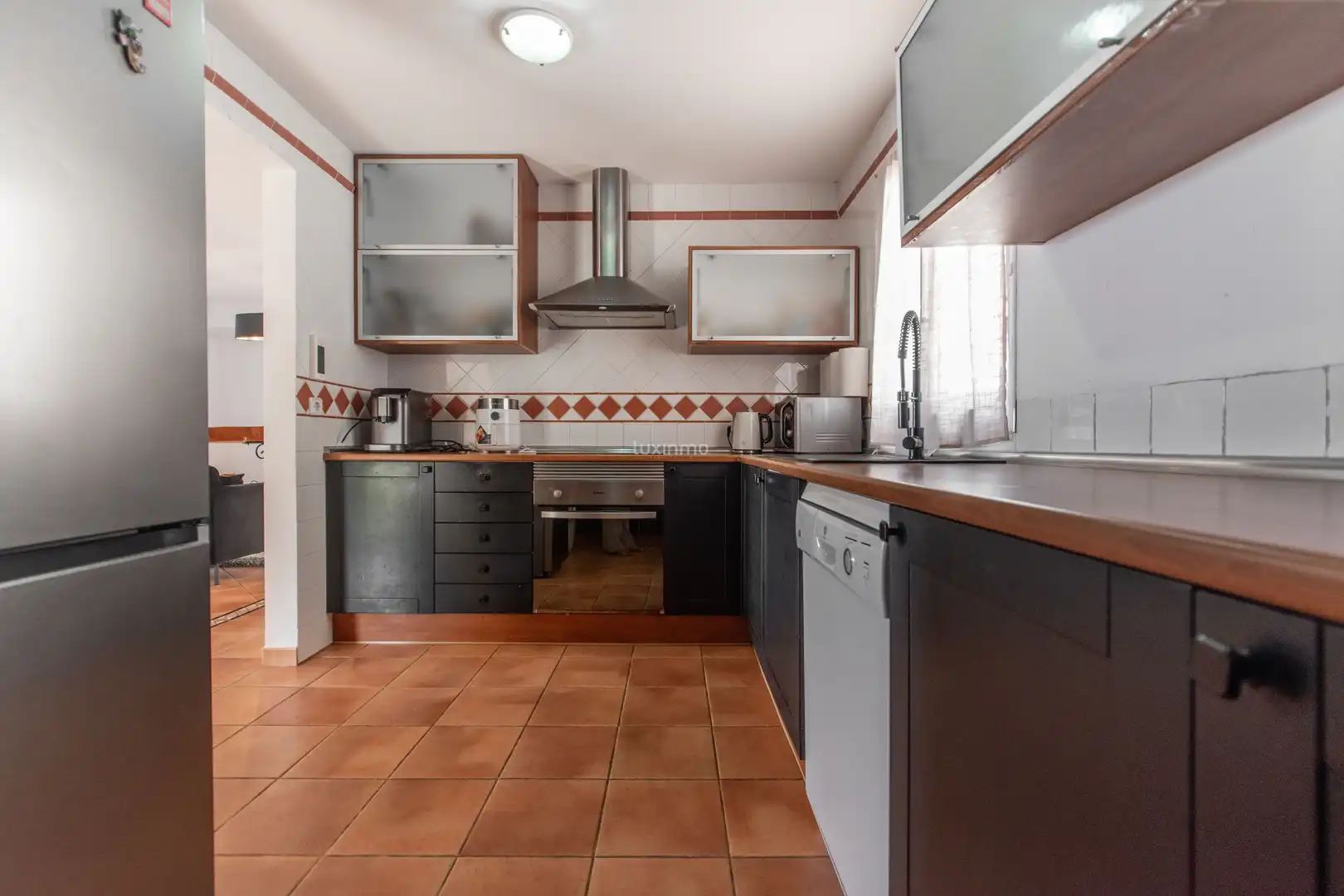 Küche von Einfamilien-Reihenhaus zum Verkauf in Altea mit Klimaanlage, Privatgarten und Terrasse