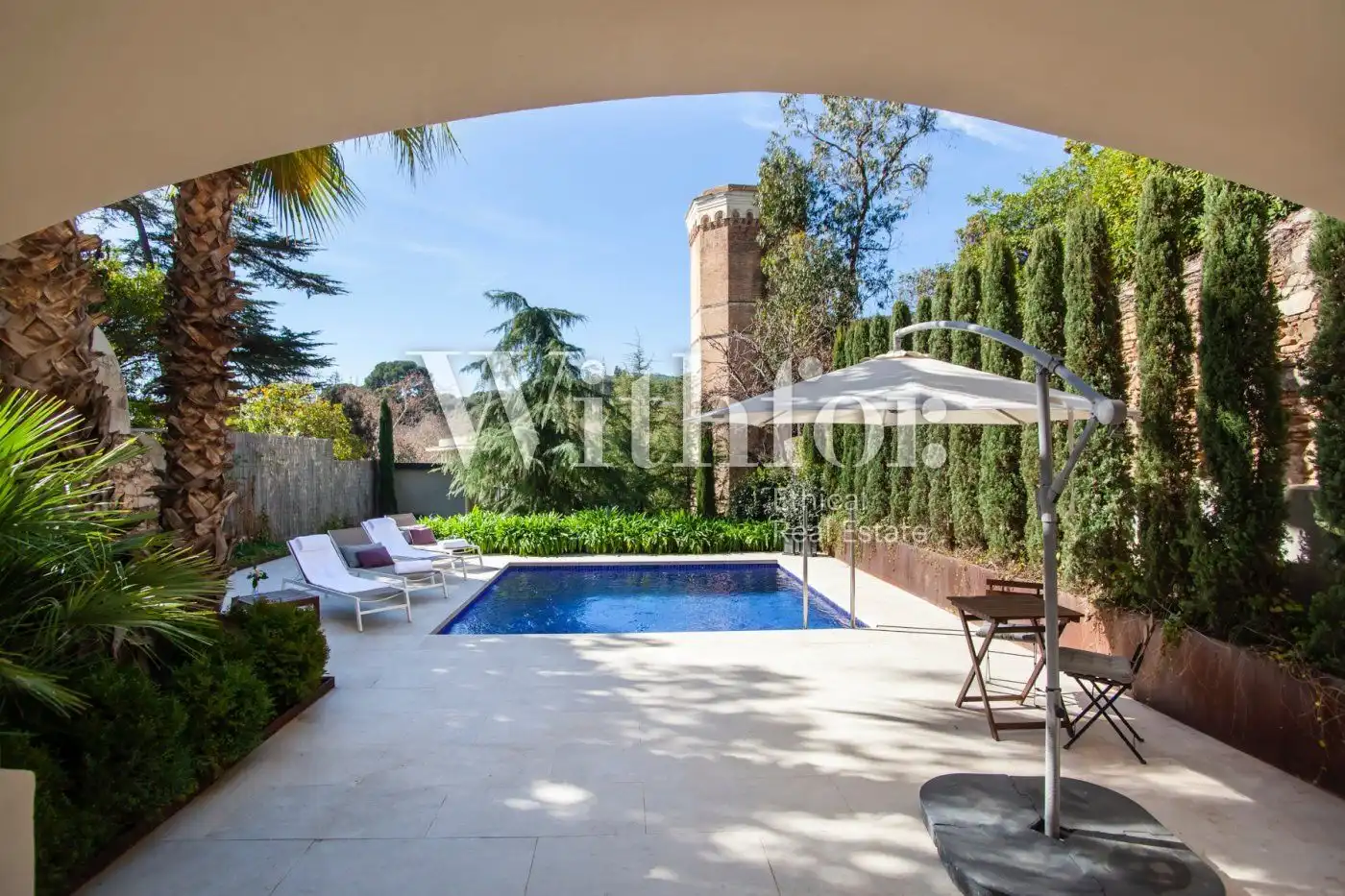 Garden of Houses for rent in Barcelona  with Air Conditioner, Heating and Private garden