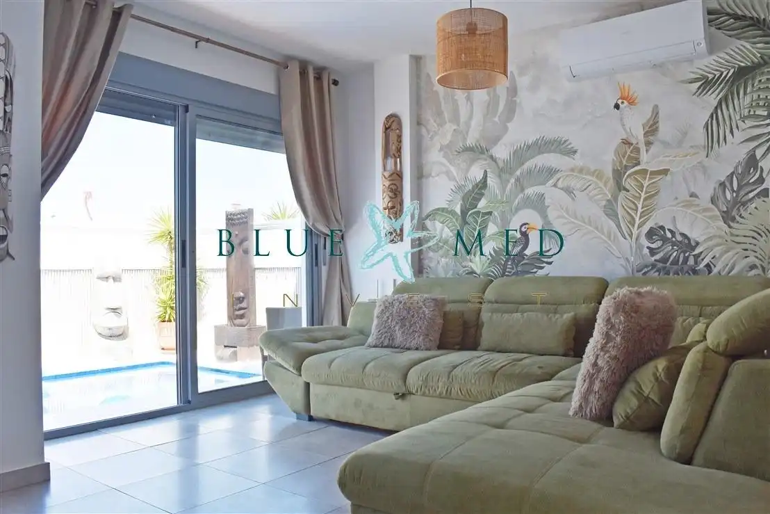 Wohnzimmer von Haus oder Chalet zum Verkauf in Mazarrón mit Klimaanlage, Heizung und Terrasse