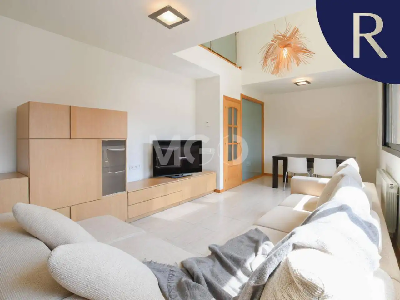Sala de estar de Dúplex en venta en Calldetenes con Calefacción y Parquet