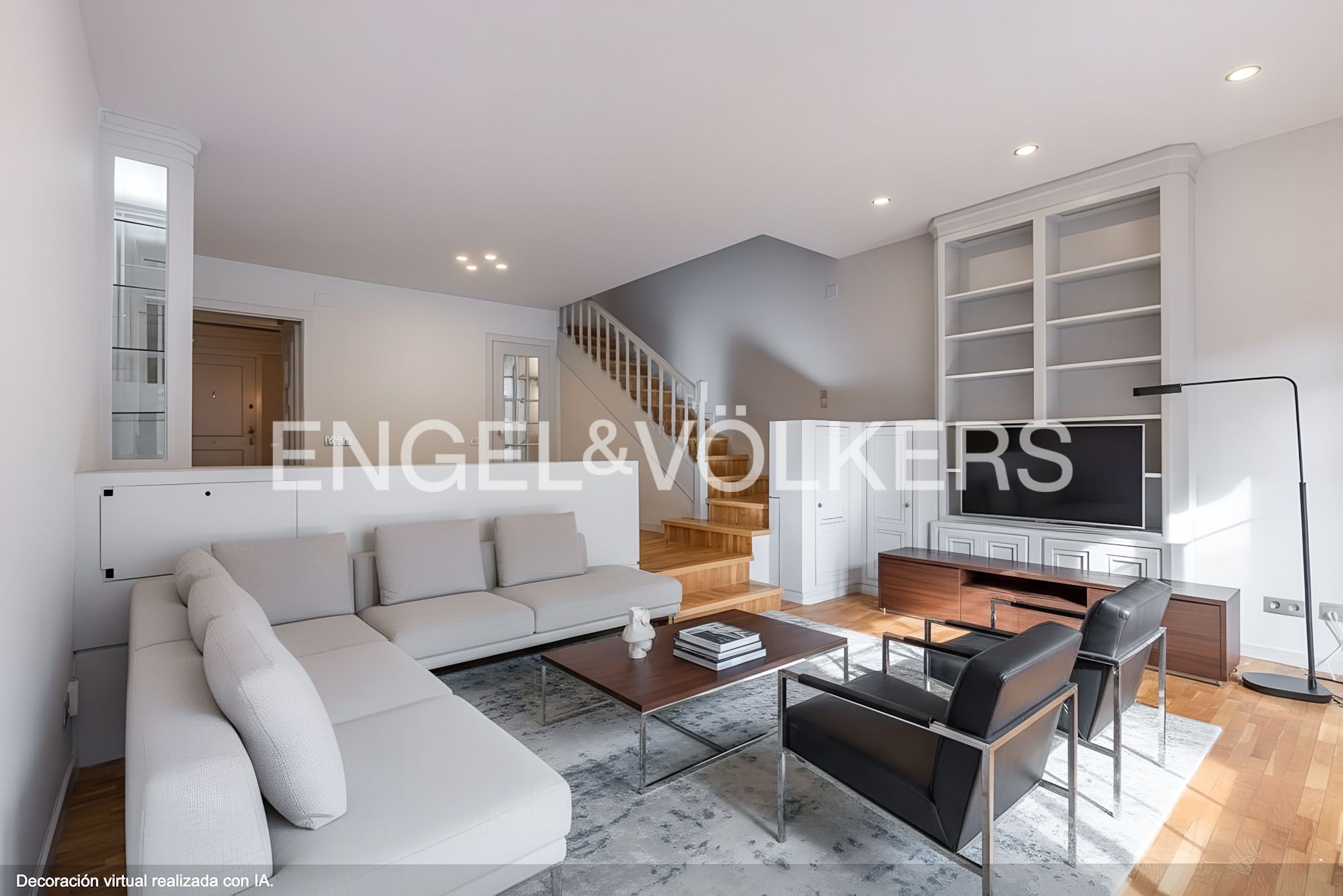 Sala d'estar de Casa o xalet en venda en Sant Cugat del Vallès amb Aire condicionat, Calefacció i Jardí privat