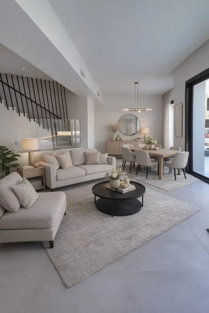 Living room of Houses for sale in Sant Cugat del Vallès  with Air Conditioner, Heating and Private garden