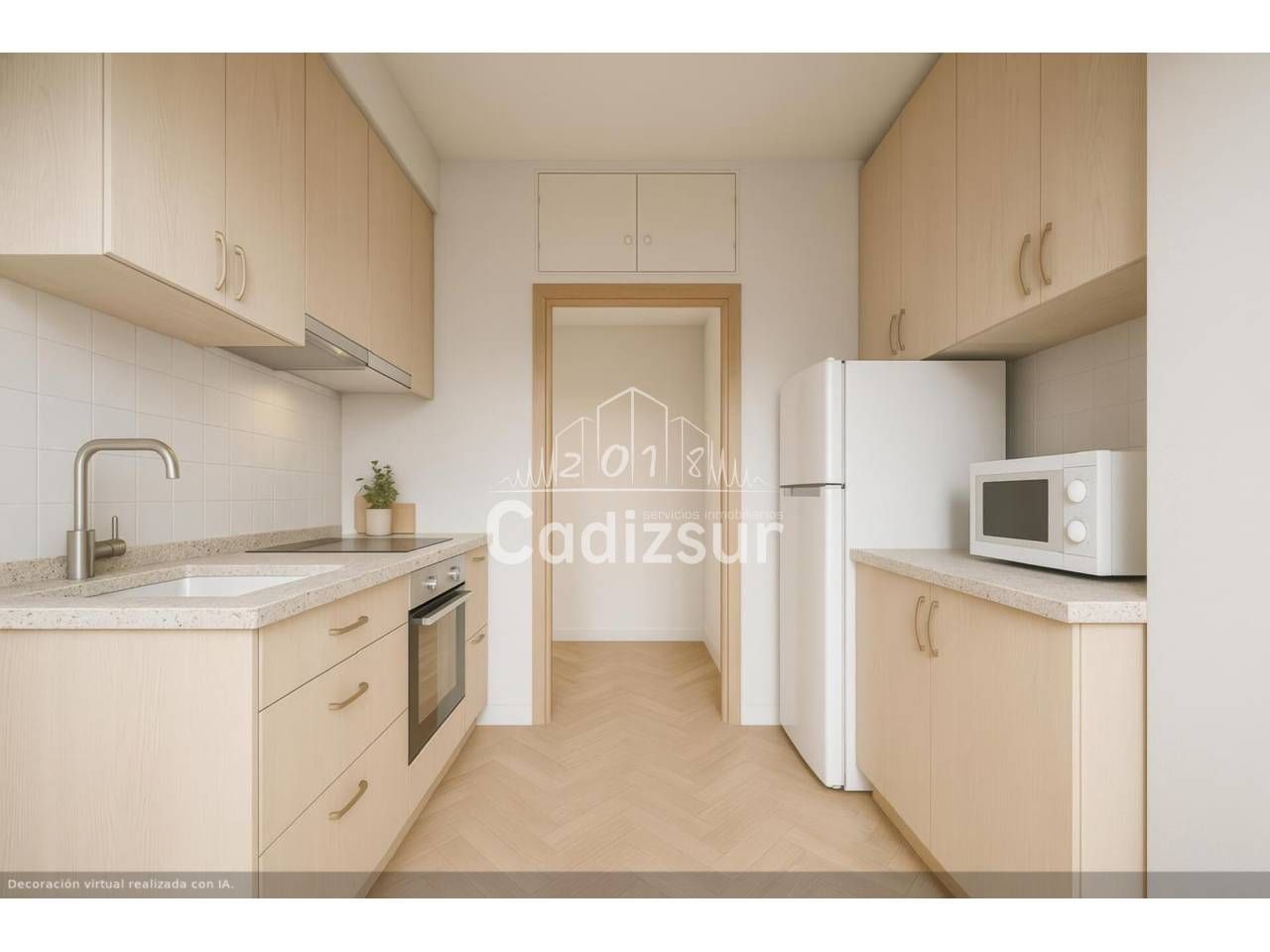 Kitchen of Flat for sale in  Cádiz Capital  with Terrace