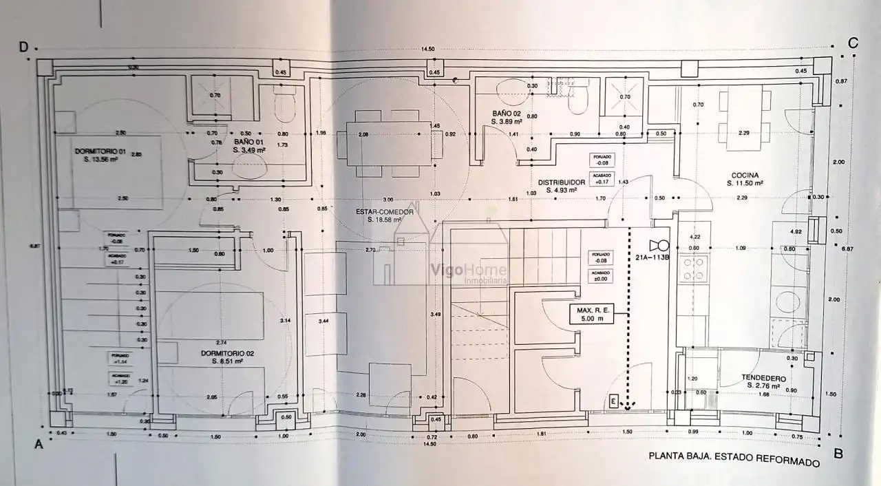 Planta baja en venta en Vigo  con Calefacción