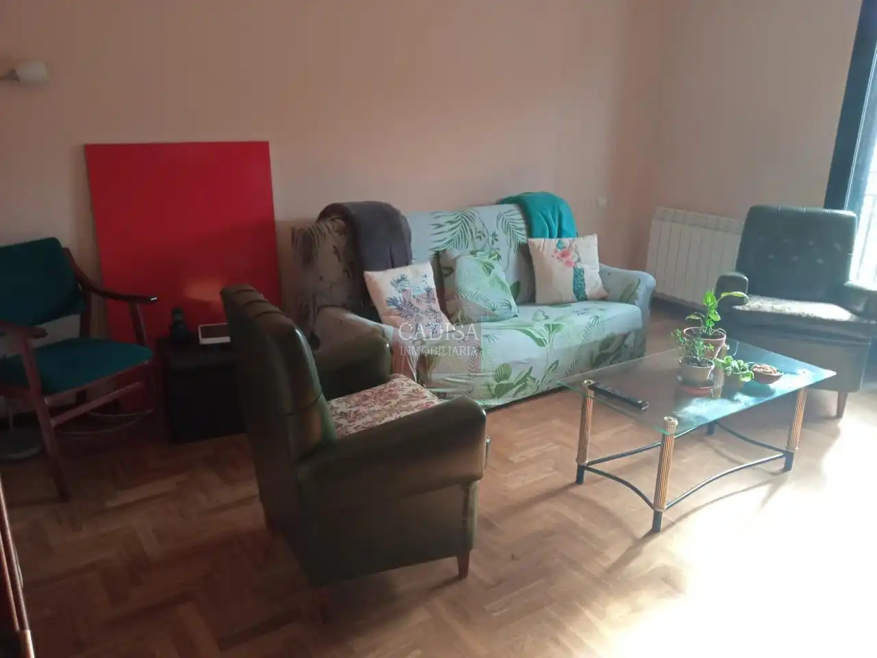 Wohnzimmer von Dachboden zur Miete in Salamanca mit Heizung, Parkett und Terrasse