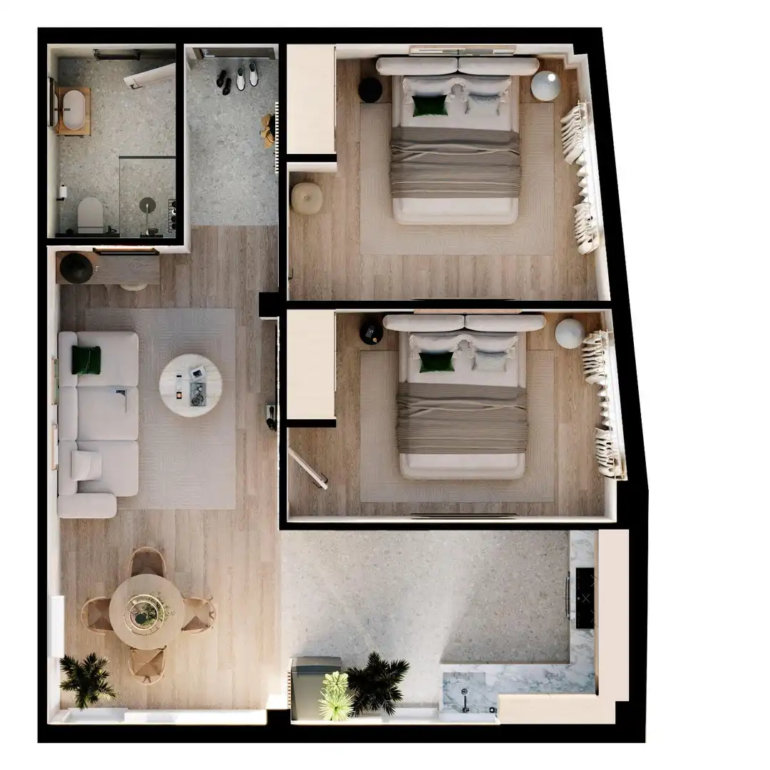 Dormitori de Apartament en venda en Benidorm amb Aire condicionat i Moblat