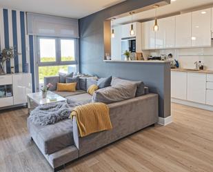 Living room of Attic for sale in  Madrid Capital  with Air Conditioner, Heating and Private garden