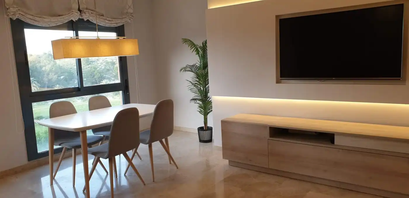Living room of Flat for rent in Alicante / Alacant  with Air Conditioner, Terrace and Furnished