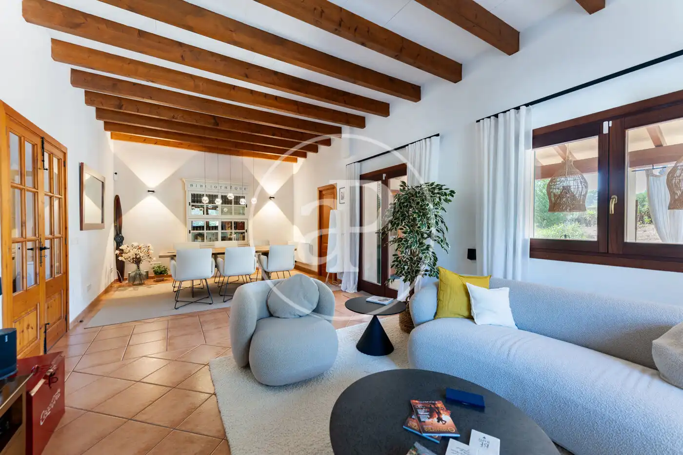 Living room of Houses for sale in Algaida  with Air Conditioner, Heating and Private garden