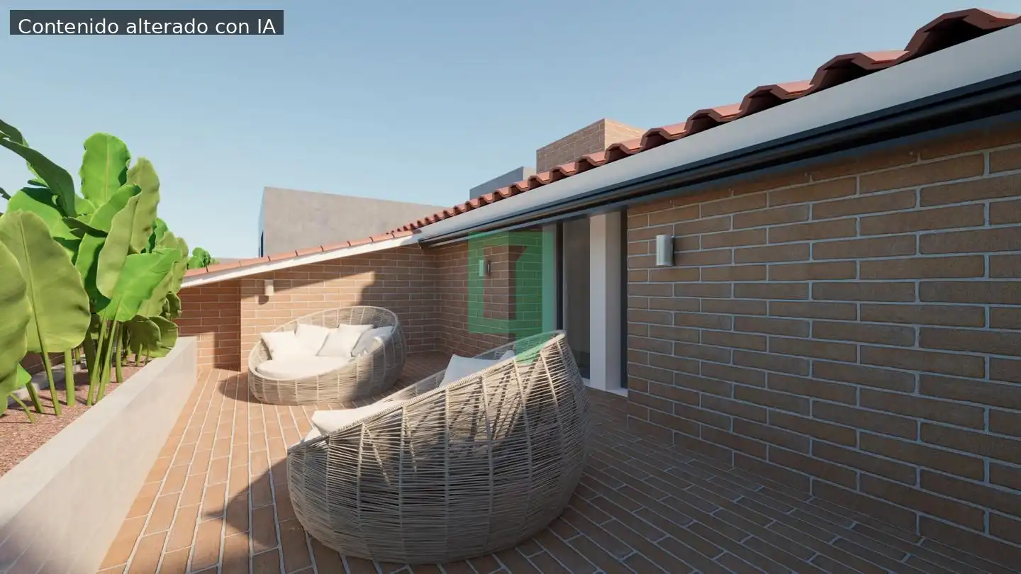 Terrasse von Erdgeschoss zum Verkauf in Badalona mit Klimaanlage und Terrasse