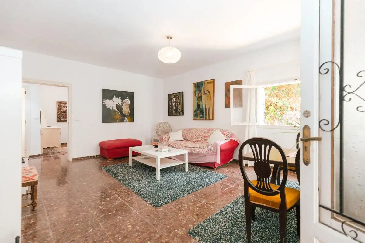 Sala d'estar de Casa o xalet en venda en Santa Eulària des Riu amb Calefacció, Jardí privat i Terrassa