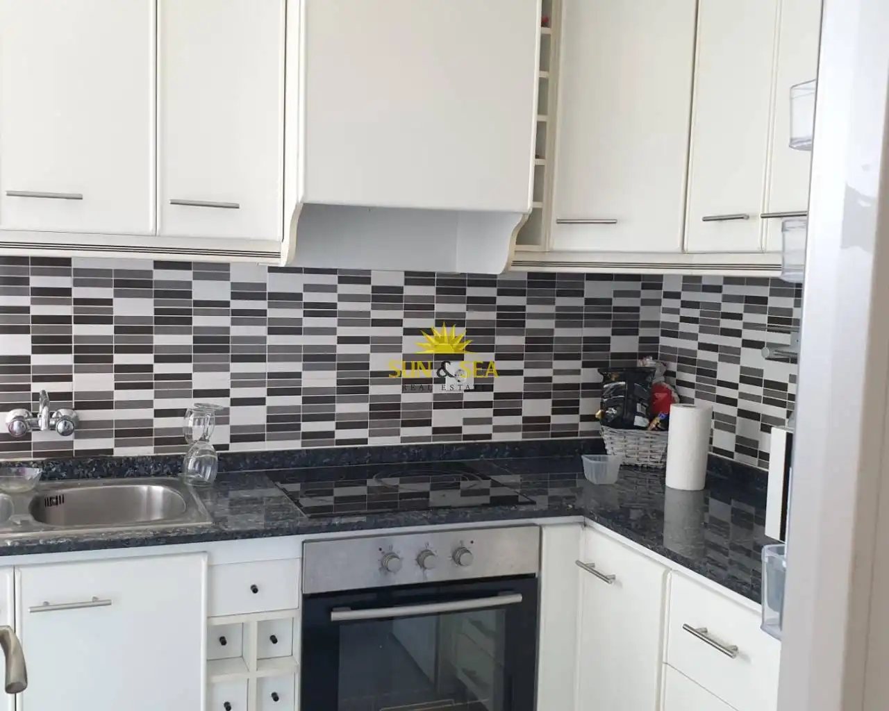Cocina de Piso de alquiler en Murcia con Calefacción, Parquet y Amueblado