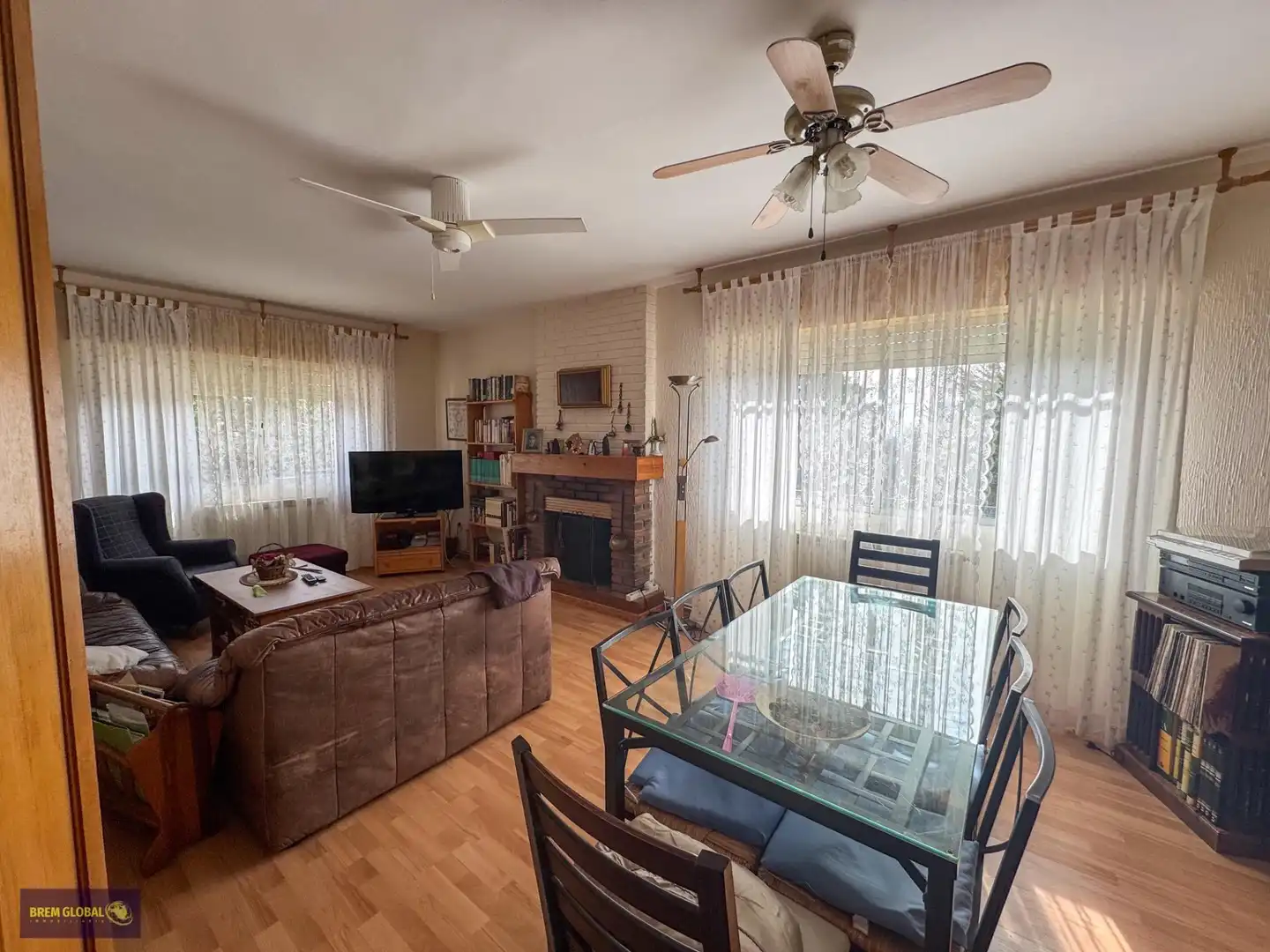 Living room of Houses for sale in La Cabrera  with Private garden, Terrace and Swimming Pool