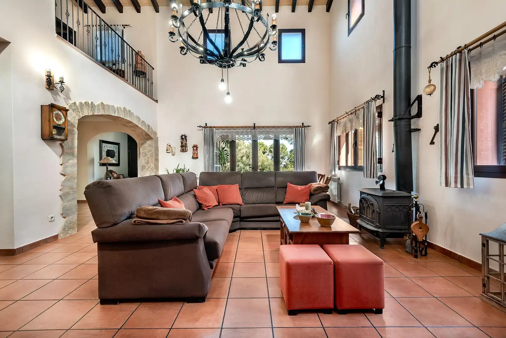 Sala de estar de Finca rústica en venta en Sencelles con Calefacción, Jardín privado y Terraza