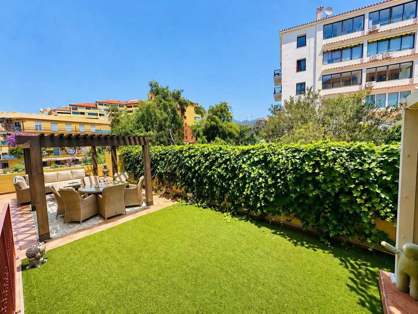Jardín de Planta baja en venta en Fuengirola con Aire acondicionado, Parquet y Terraza
