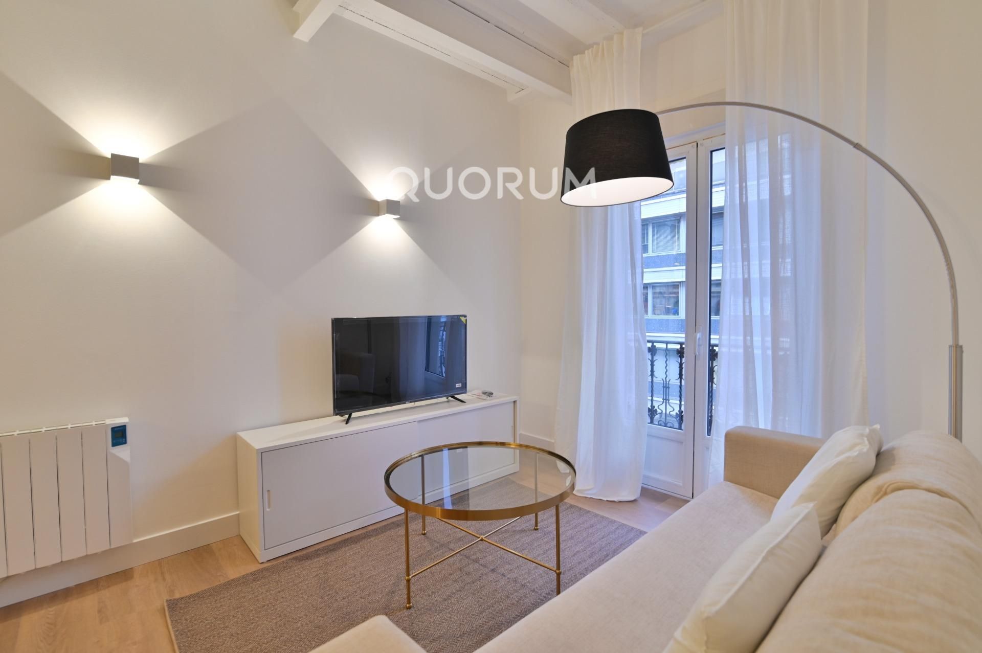 Living room of Flat for rent in Bilbao   with Furnished and Balcony