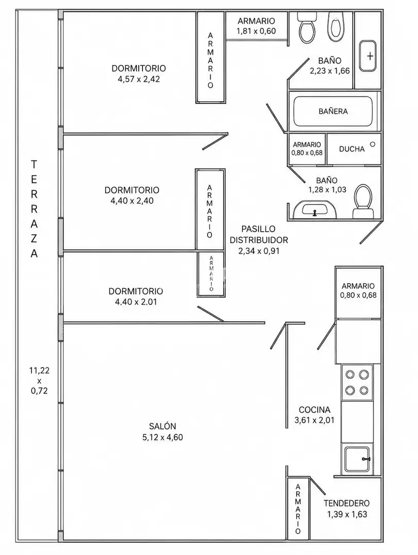 Piso en venta en Valdemoro con Aire acondicionado, Calefacción y Jardín privado