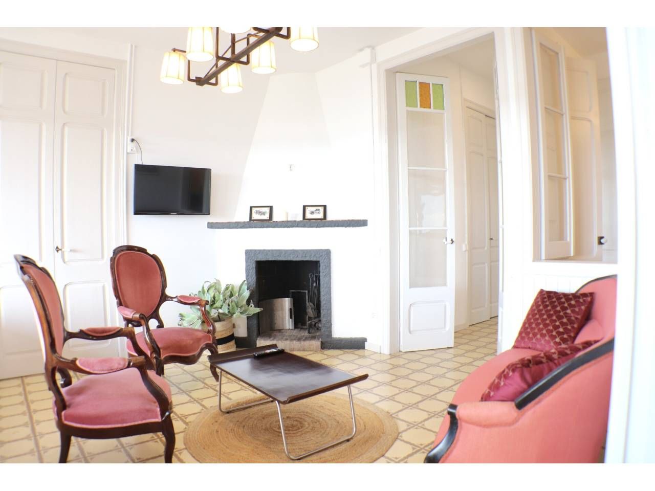 Living room of Flat to rent in Sant Feliu de Codines  with Heating, Terrace and Furnished