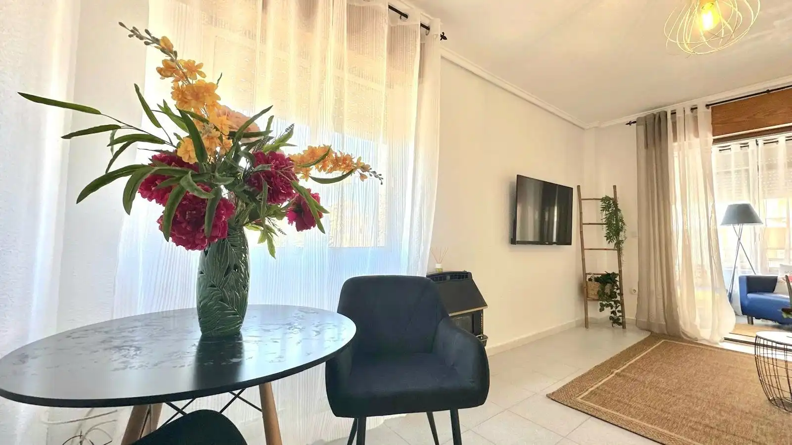 Sala d'estar de Estudi en venda en Torrevieja amb Aire condicionat, Terrassa i Moblat