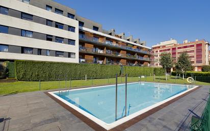 Swimming pool of Flat for sale in Gijón   with Heating, Private garden and Parquet flooring