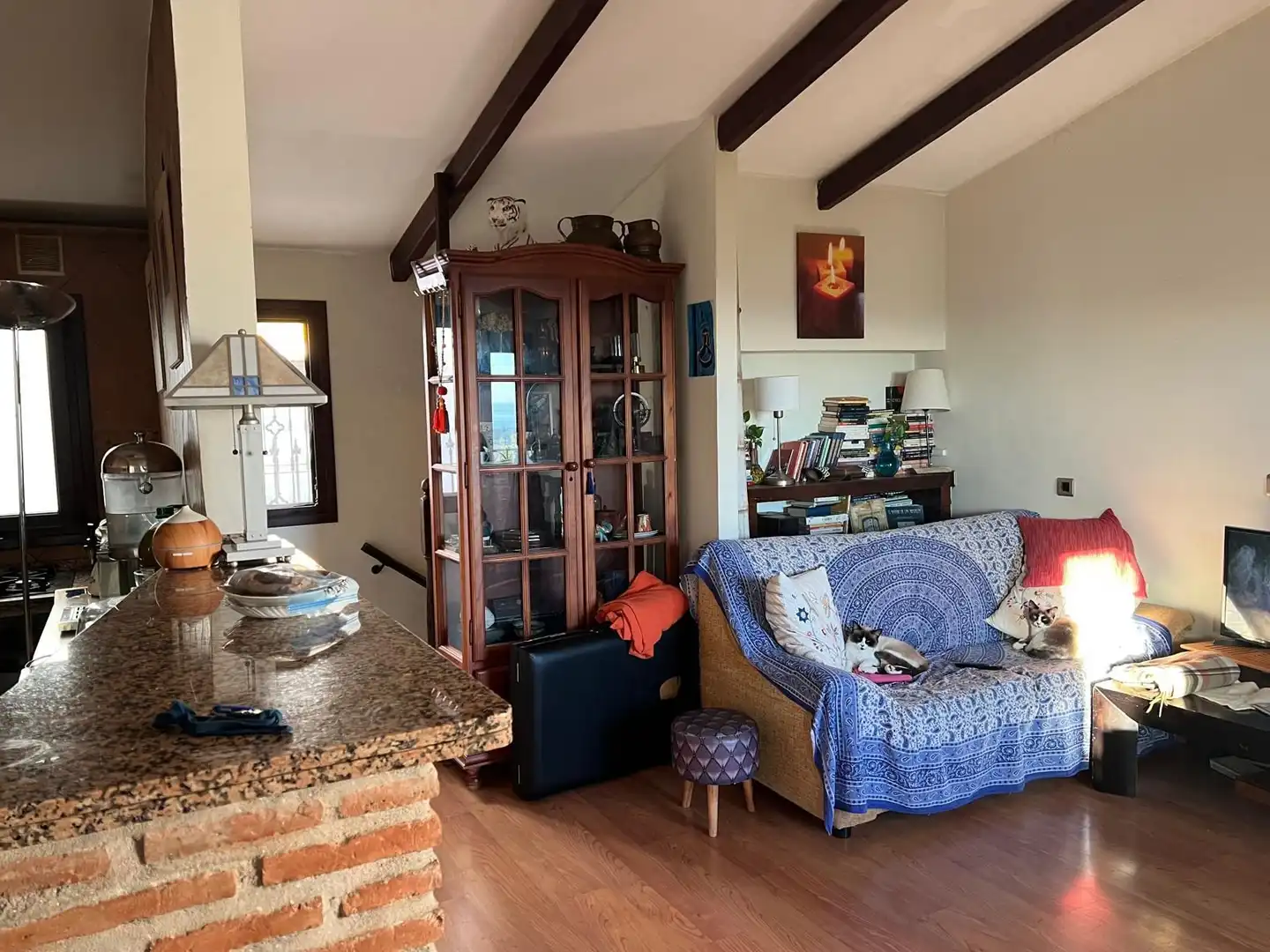 Sala de estar de Dúplex en venta en Mijas con Aire acondicionado y Amueblado