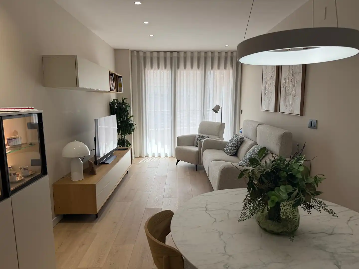 Sala de estar de Piso en venta en Lleida con Aire acondicionado, Calefacción y Parquet