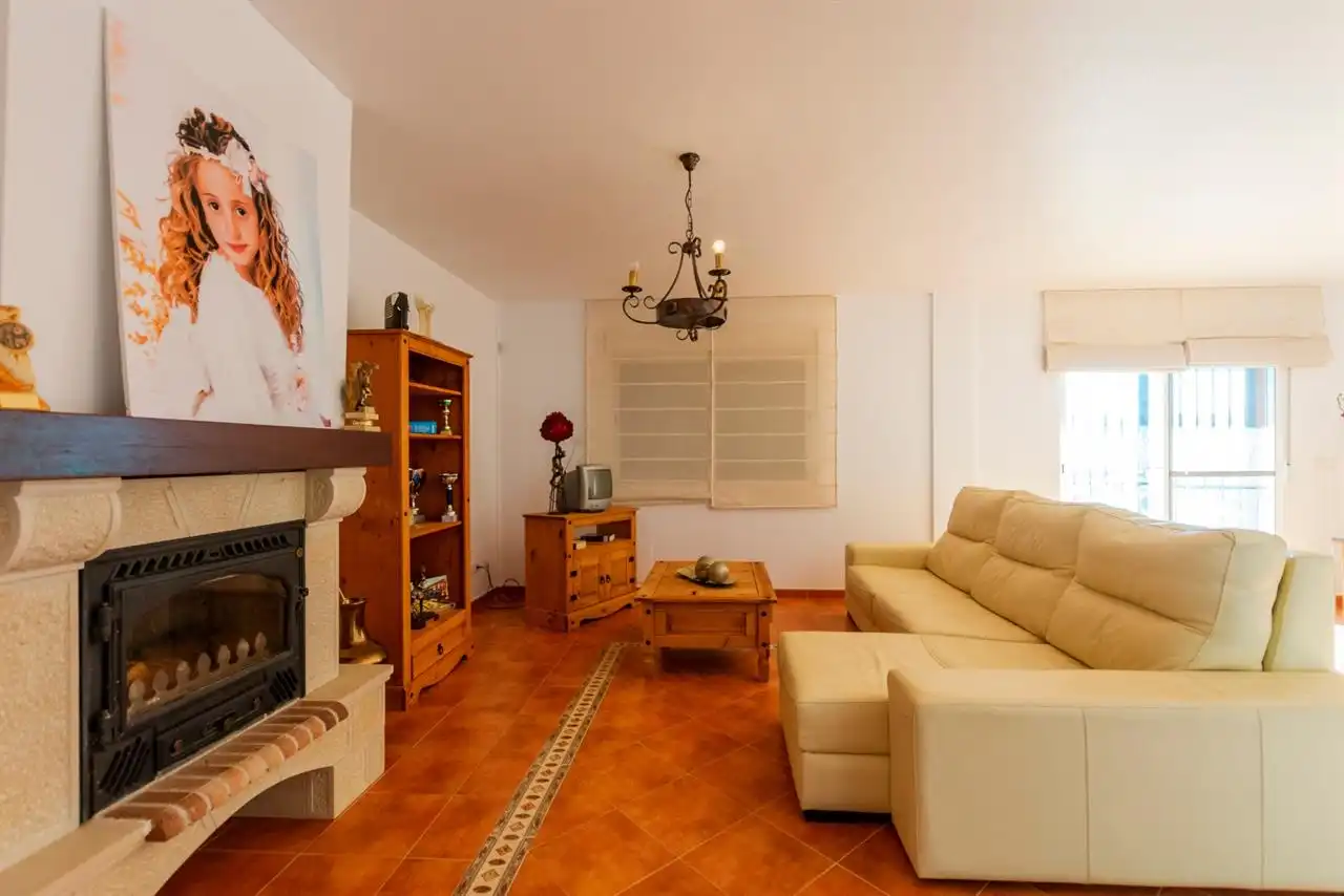 Living room of Houses for sale in Lorca  with Private garden, Storage room and Furnished