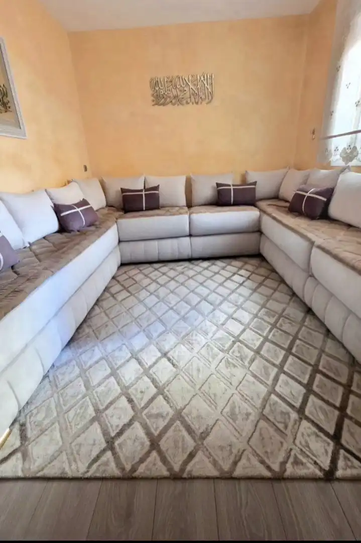 Wohnzimmer von Erdgeschoss zum Verkauf in Mollet del Vallès mit Klimaanlage, Heizung und Parkett
