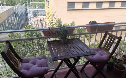 Balcony of Flat for sale in  Barcelona Capital  with Air Conditioner, Heating and Furnished