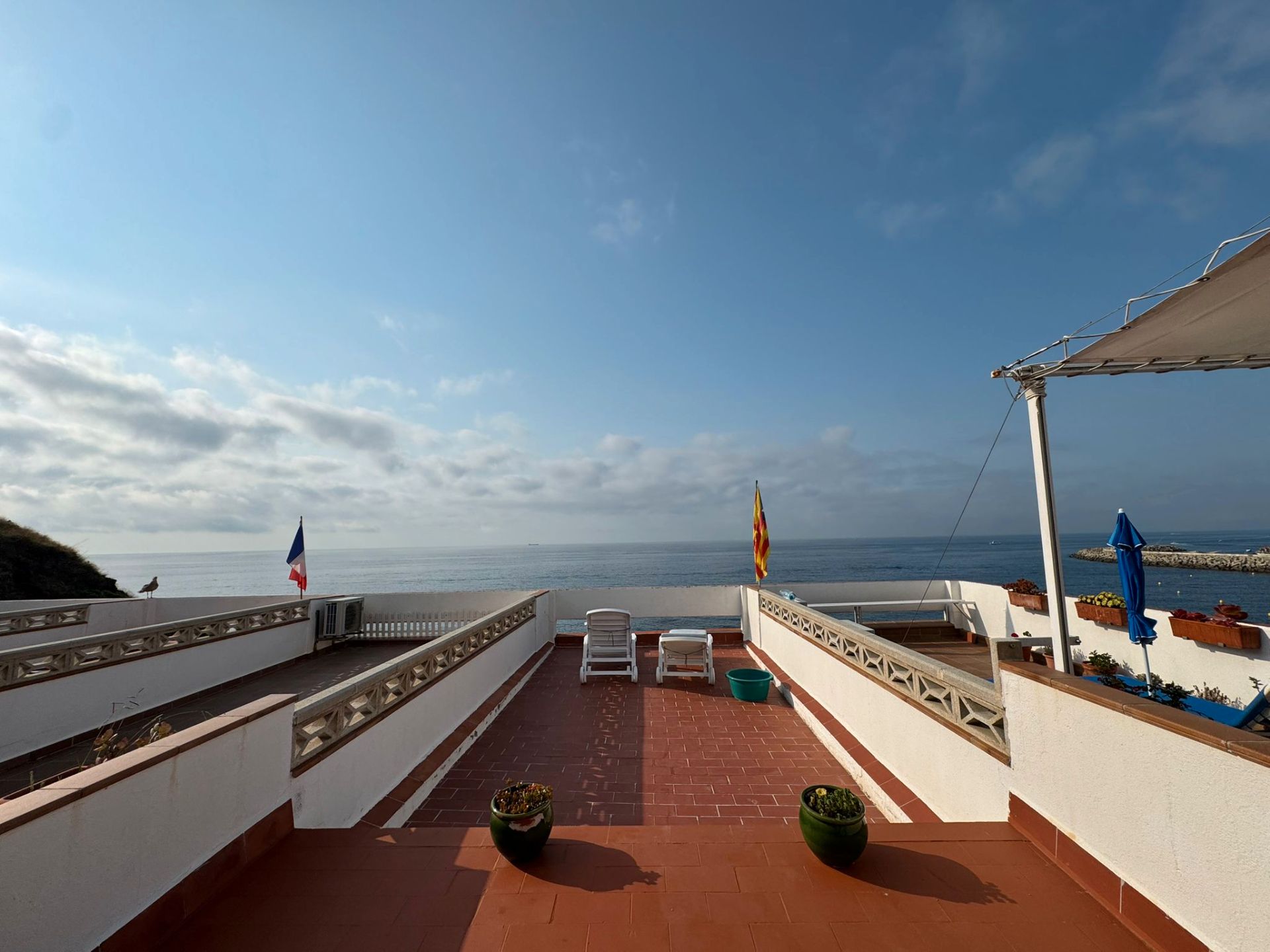 Terrasse von Einfamilien-Reihenhaus zur Miete in Palamós mit Terrasse und Möbliert