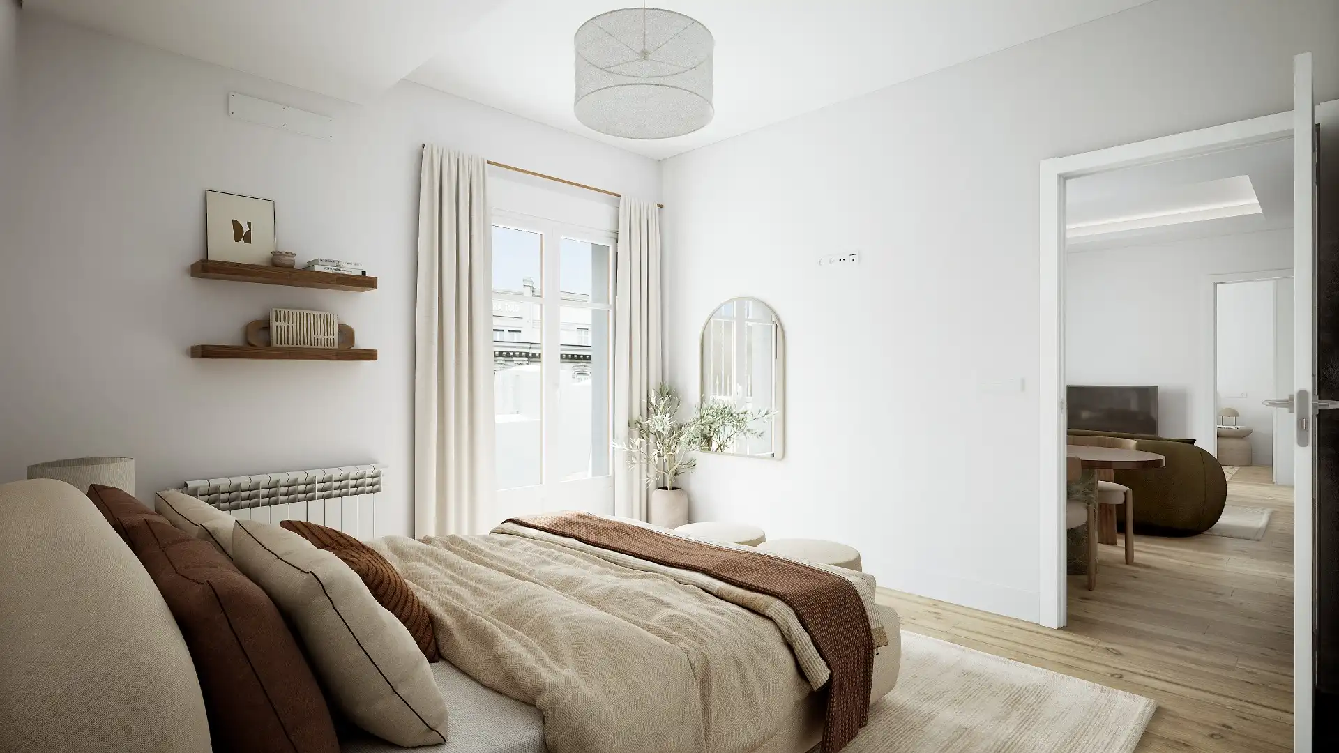 Schlafzimmer von Dachboden zum Verkauf in Bilbao  mit Terrasse