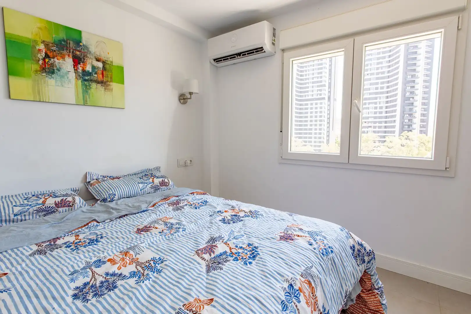 Bedroom of Flat for sale in Málaga  with Air Conditioner, Terrace and Furnished