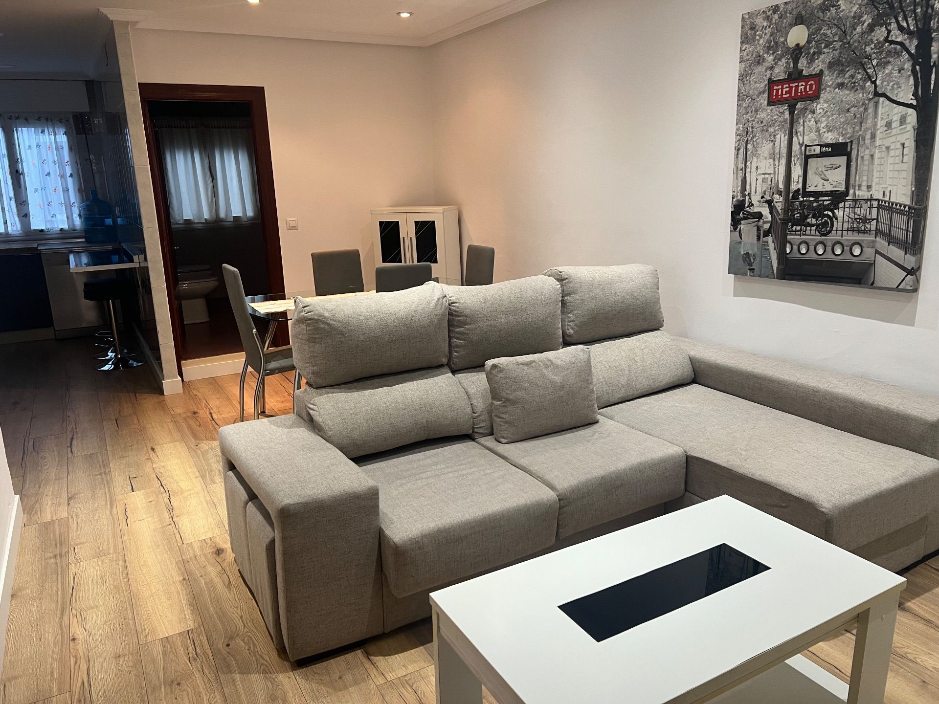 Sala de estar de Apartamento de alquiler en Gijón  con Calefacción y Amueblado