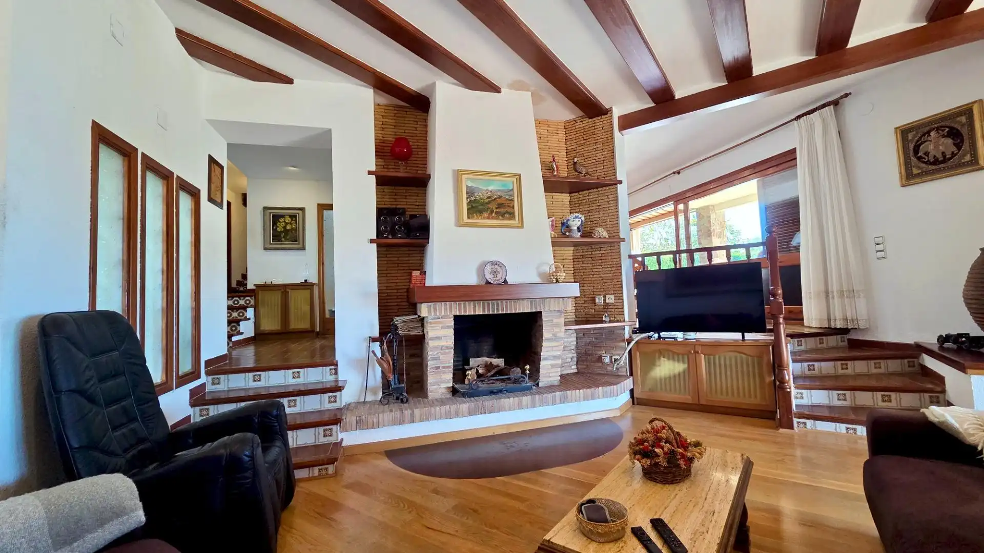 Sala d'estar de Casa o xalet en venda en Lloret de Mar amb Aire condicionat, Calefacció i Jardí privat