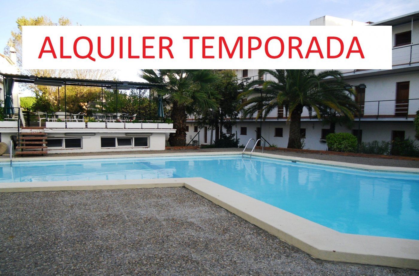 Swimming pool of Apartment to rent in Castelldefels  with Air Conditioner, Heating and Terrace