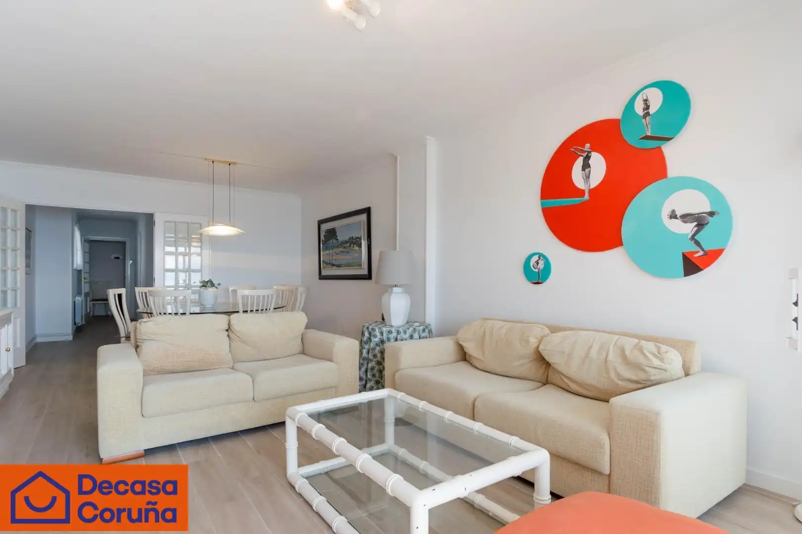 Sala de estar de Piso en venta en Sanxenxo con Calefacción, Terraza y Trastero