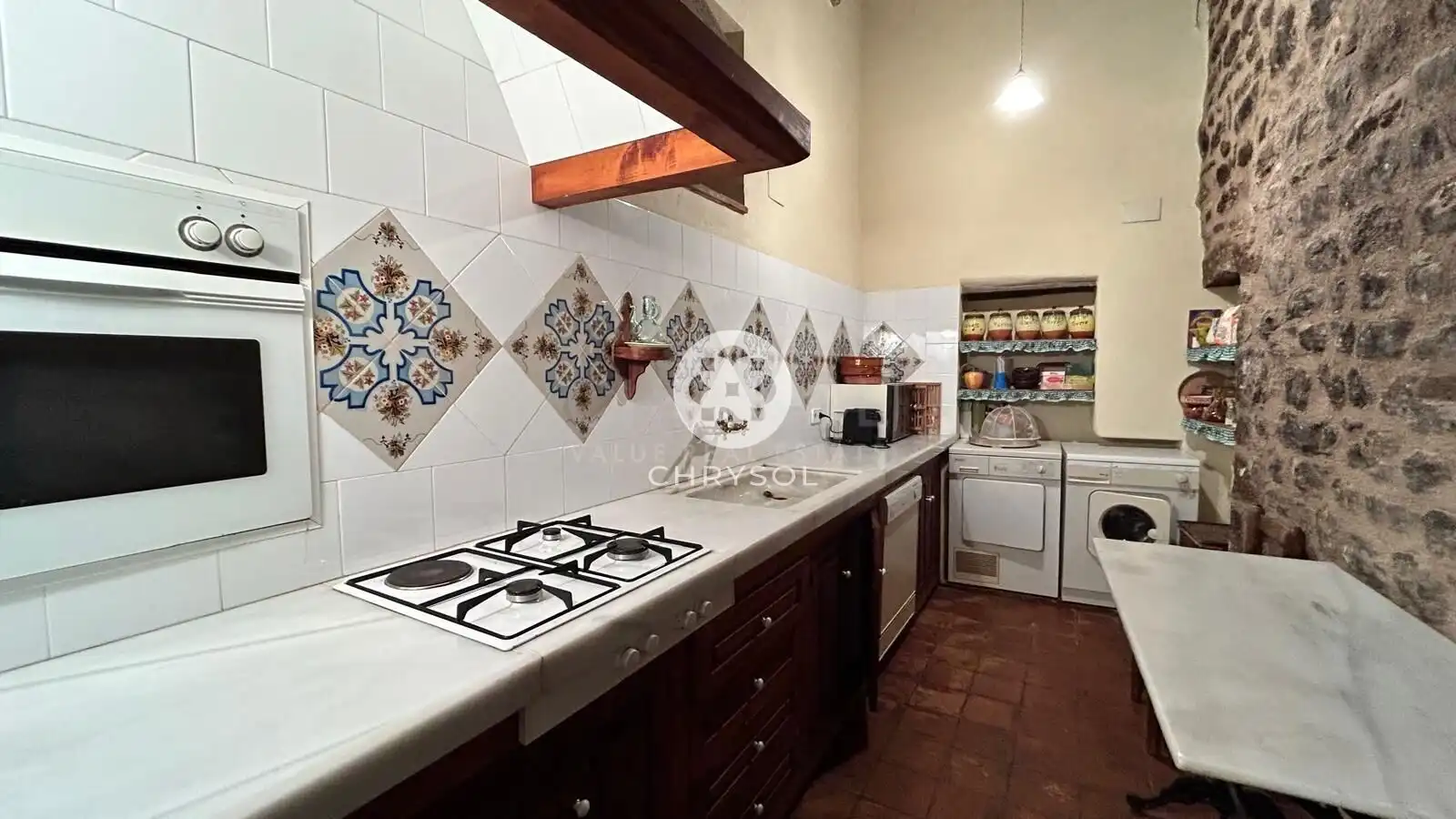Cocina de Finca rústica en venta en Mura con Jardín privado y Piscina