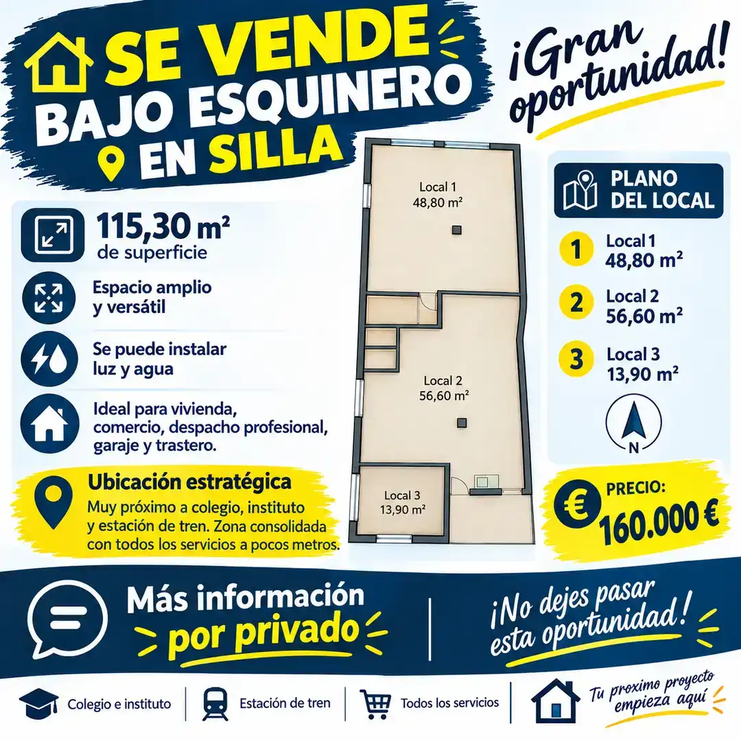 Planta baixa en venda en Silla