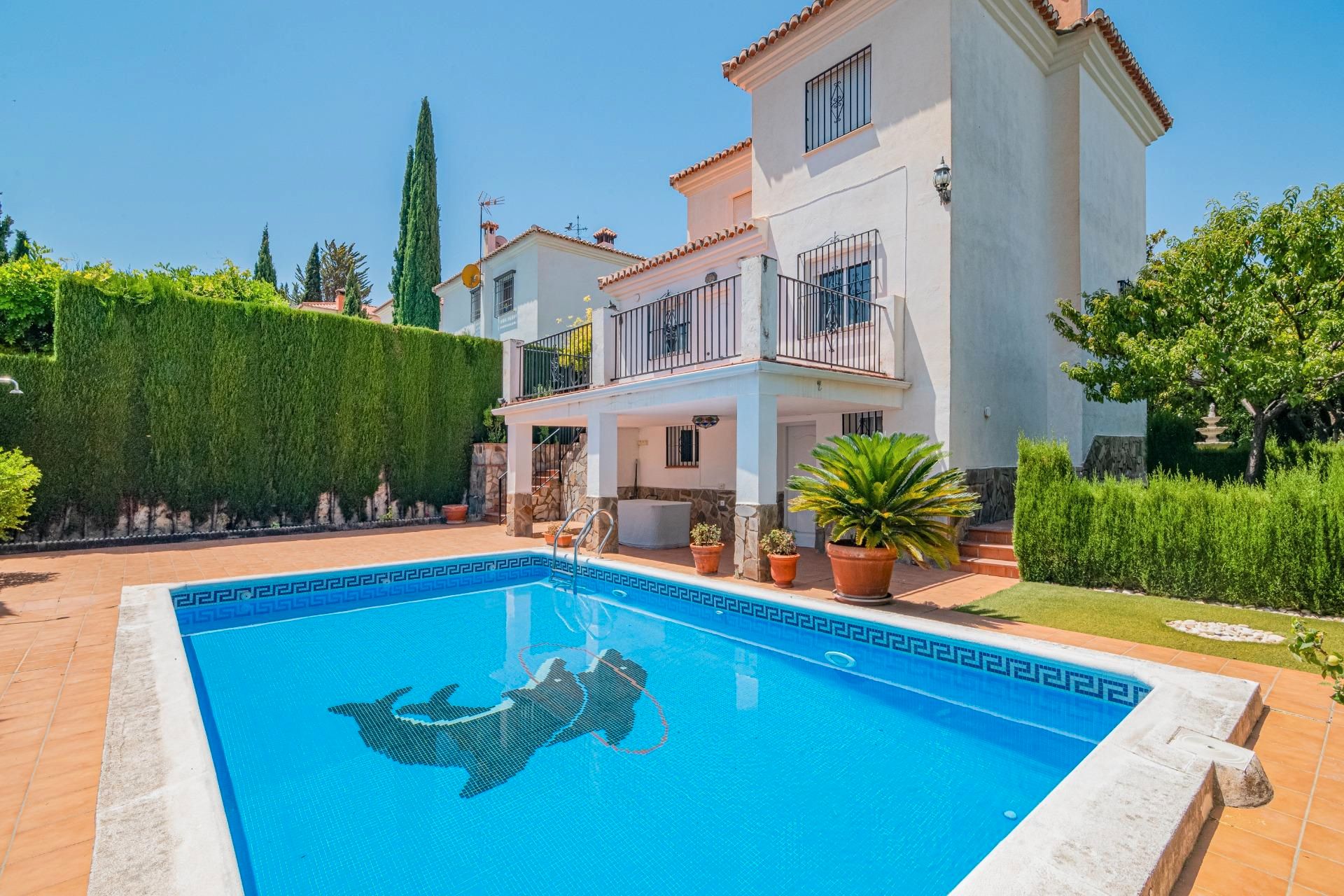 Jardín de Casa o chalet en venta en Monachil con Jardín privado, Terraza y Piscina