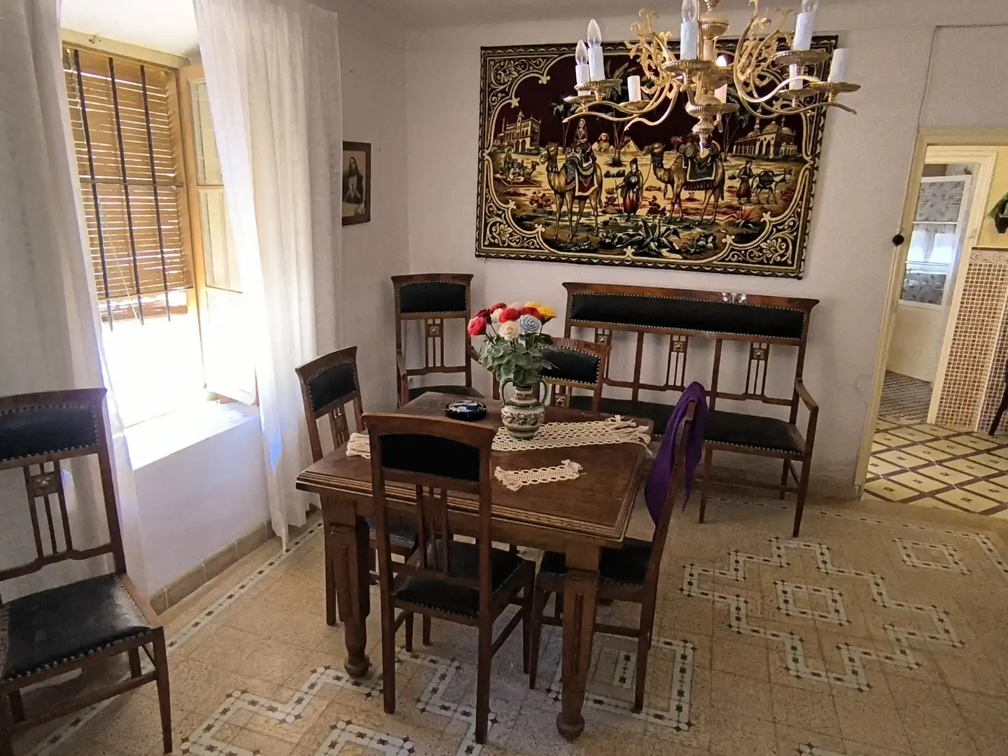Comedor de Casa o chalet en venta en Mazuecos de Valdeginate con Jardín privado, Trastero y Amueblado