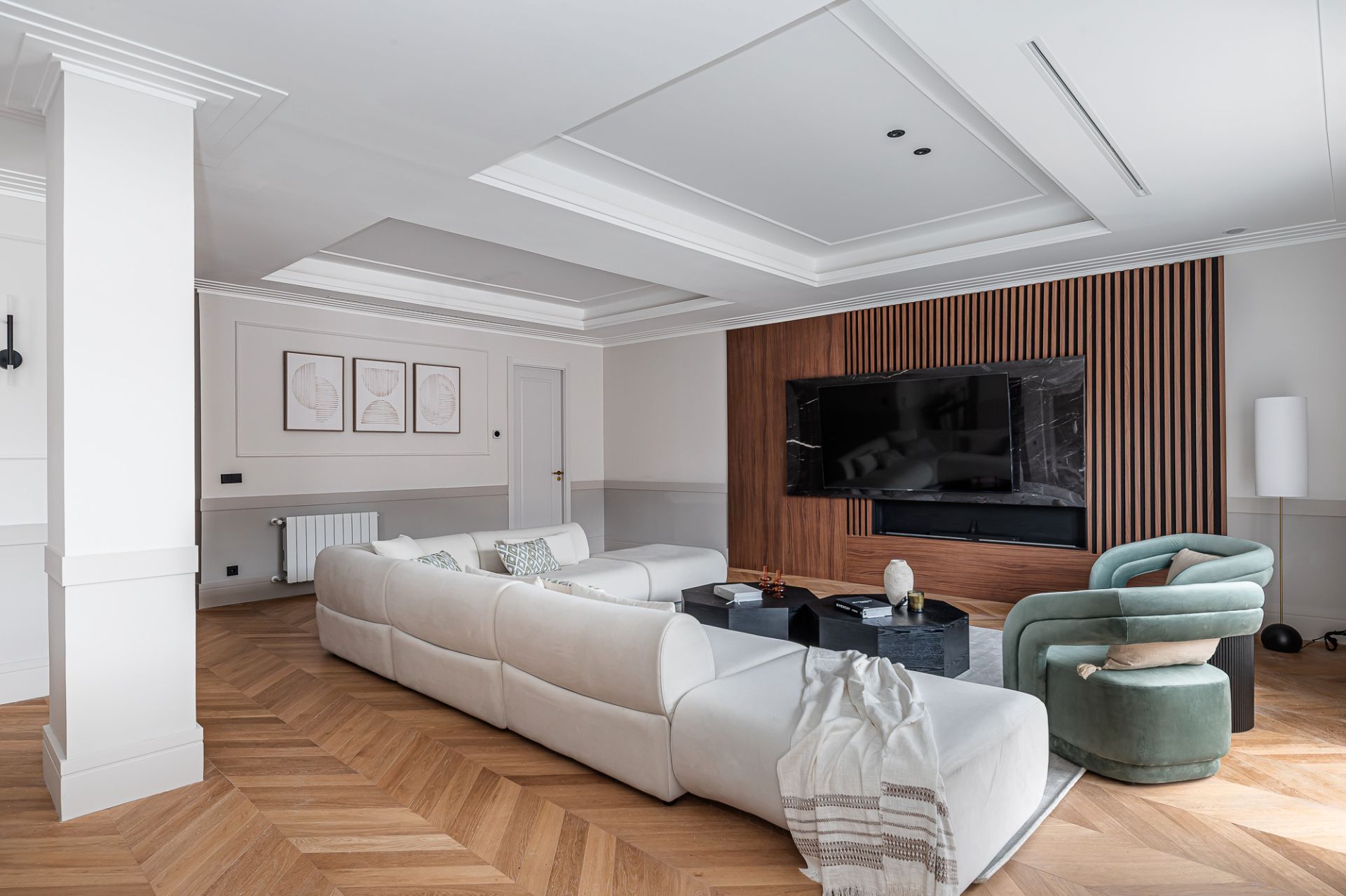 Sala d'estar de Pis en venda en  Madrid Capital amb Aire condicionat, Calefacció i Terrassa