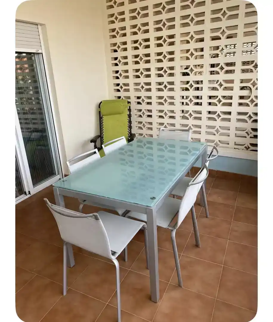 Terrasse von Wohnungen zum Verkauf in Chilches / Xilxes mit Klimaanlage und Schwimmbad