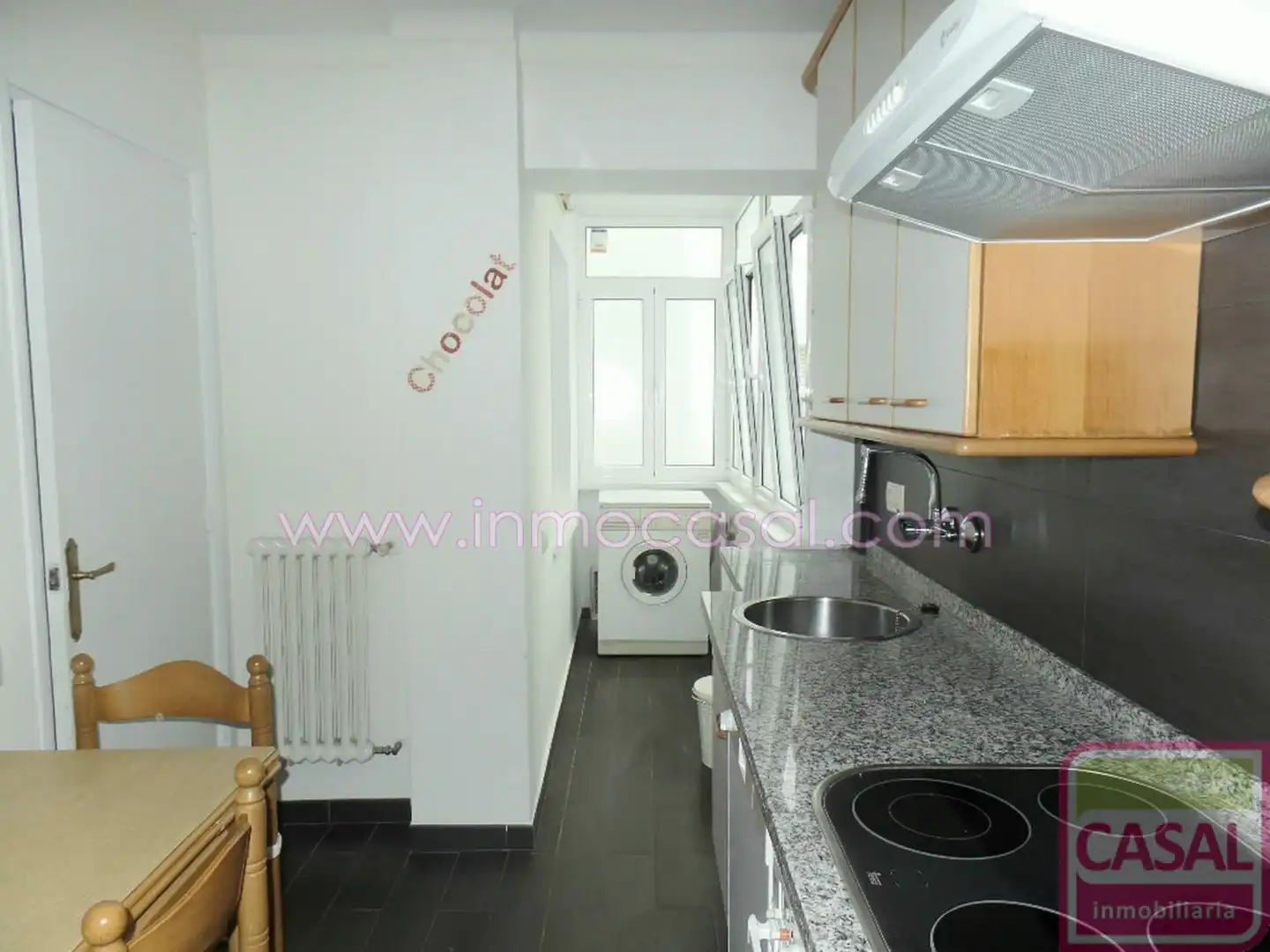 Cocina de Piso de alquiler en Oviedo  con Calefacción, Terraza y Amueblado