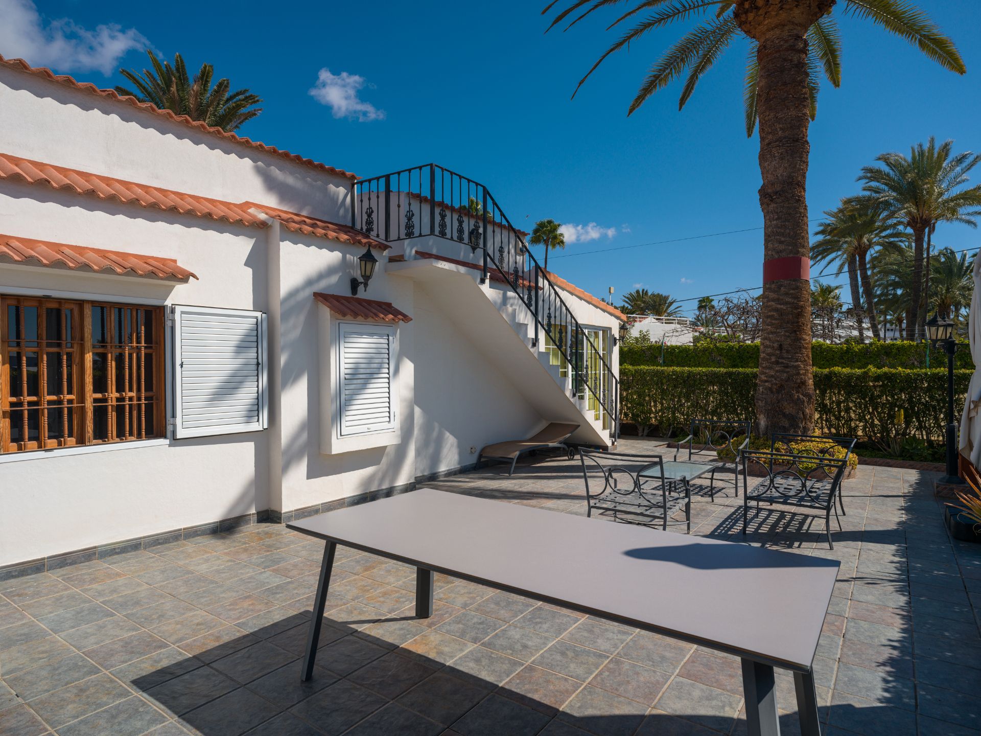 Terrassa de Casa adosada en venda en San Bartolomé de Tirajana amb Aire condicionat, Jardí privat i Terrassa