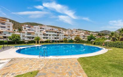 Swimming pool of Flat for sale in Benalmádena  with Air Conditioner, Private garden and Parquet flooring