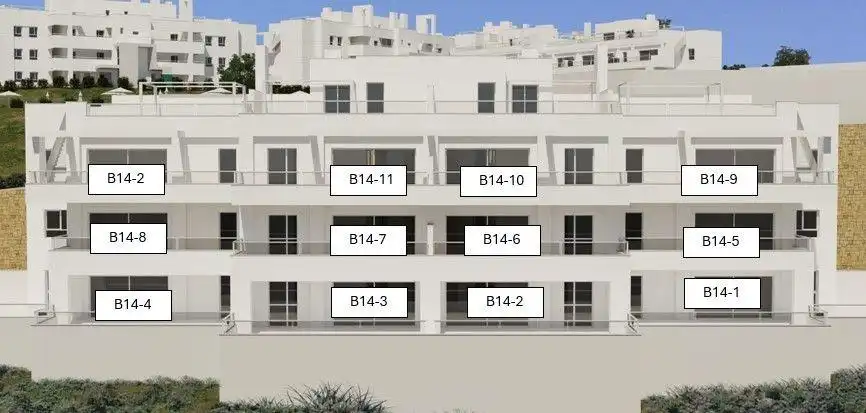 Vista exterior de Apartamento en venta en Mijas con Calefacción, Jardín privado y Terraza