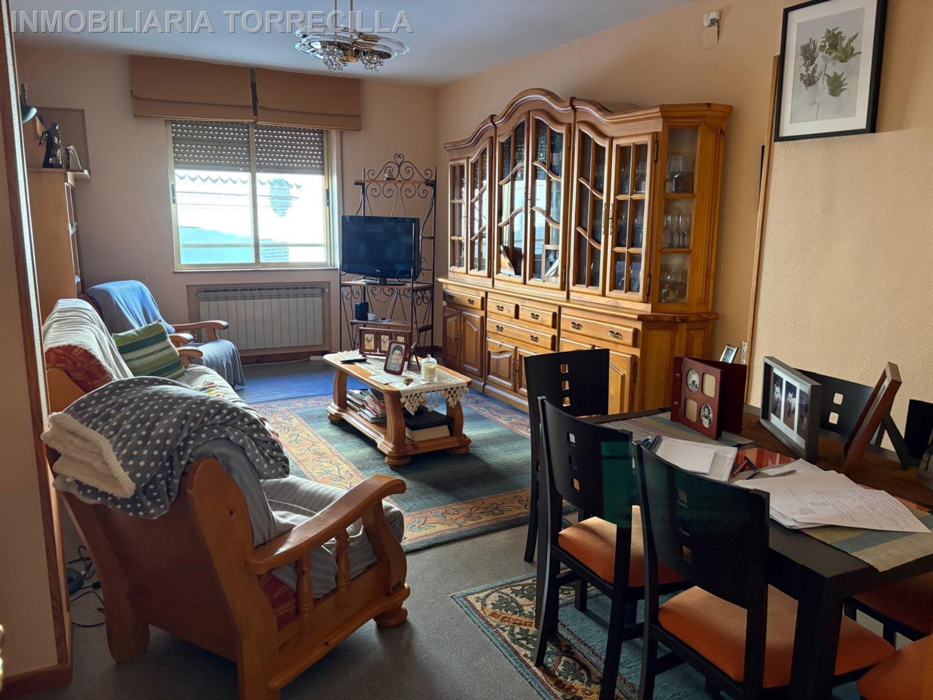 Sala d'estar de Casa o xalet en venda en La Seca  amb Calefacció, Traster i TV